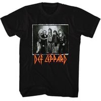 Clearance - Mens Def Leppard WORLD TOUR PHOTO T-shirt - Black
