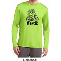 Black Penguin Power Bike Mens Moisture Wicking Long Sleeve Shirt