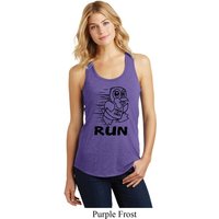 Black Penguin Power Run Ladies Racerback Tank Top