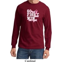 Breast Cancer Awareness Go Fight Win Long Sleeve Shirt