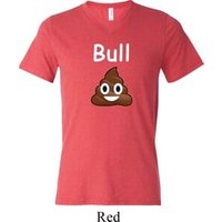Bull Crap Mens Tri Blend V-neck Shirt