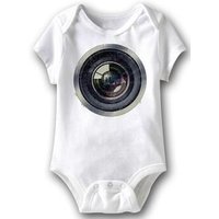 Camera Lens Funny Baby Romper White Infant Babies Creeper