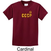 CCCP Kids T-shirt Soviet Union USSR Russia Insignia Youth Tee Shirt