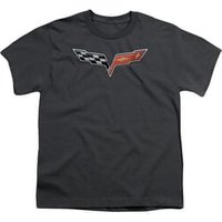 Chevy Kids Shirt Vette Logo Charcoal T-Shirt