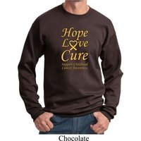 Childhood Cancer Awareness Hope Love Cure Sweatshirt