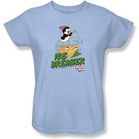Chilly Willy Ladies T-shirt TV Show Ice Breaker Light Blue Tee Shirt