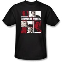 Criminal Minds Youth T-shirt Character Boxes TV Show Black T-Shirt