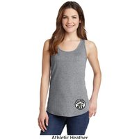 Dodge Super Bee Circle Logo Bottom Print Ladies Tank Top