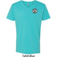 Dodge Super Bee Circle Logo Pocket Print Mens V-Neck Shirt