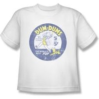 Dum Dums Shirt Kids 5 For 5 Cents White T-Shirt