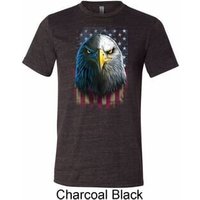 Eagle Stare Mens Tri Blend Crewneck Shirt
