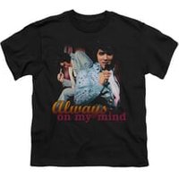 Elvis Presley Shirt Kids Always On My Mind Black T-Shirt