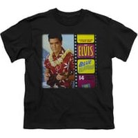 Elvis Presley Shirt Kids Blue Hawaii Album Black T-Shirt
