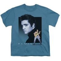 Elvis Presley Shirt Kids Blue Rocker Slate T-Shirt