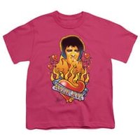 Elvis Presley Shirt Kids Burning Love Hot Pink T-Shirt
