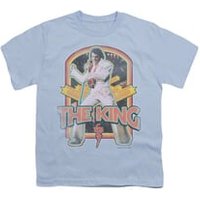 Elvis Presley Shirt Kids Distresed Light Bulb T-Shirt