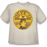 Elvis Presley Shirt Kids Full Sun Lable Cream T-Shirt