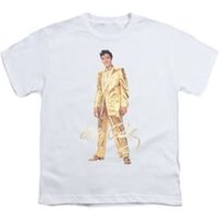 Elvis Presley Shirt Kids Gold Suit White T-Shirt