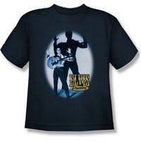 Elvis Presley Shirt Kids Hands Up Navy T-Shirt