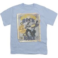 Elvis Presley Shirt Kids Heritage Of Rock Poster Light Blue T-Shirt