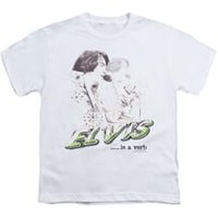 Elvis Presley Shirt Kids Is A Verb White T-Shirt