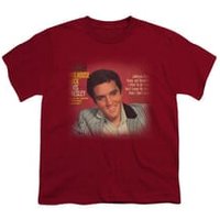 Elvis Presley Shirt Kids Jailhouse Rock 45 Cardinal T-Shirt