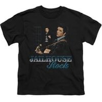 Elvis Presley Shirt Kids Jailhouse Rock Inmate Black T-Shirt