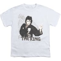 Elvis Presley Shirt Kids Karate Dragon White T-Shirt