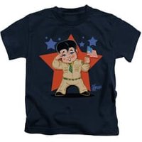 Elvis Presley Shirt Kids Lil GI Navy T-Shirt