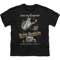 Elvis Presley Shirt Kids Live In Buffalo Black T-Shirt