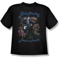 Elvis Presley Shirt Kids Memphis Black T-Shirt
