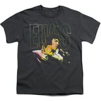Elvis Presley Shirt Kids Multicolored Charcoal T-Shirt