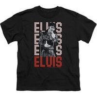 Elvis Presley Shirt Kids Name In Lights Black T-Shirt