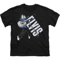 Elvis Presley Shirt Kids On His Toes Black T-Shirt