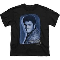 Elvis Presley Shirt Kids Overlay Black T-Shirt