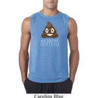 Emoji Shit Happens Mens Sleeveless Shirt
