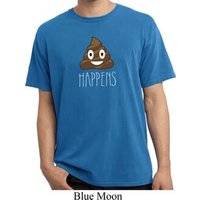 Emoji Shit Happens Pigment Dyed Shirt