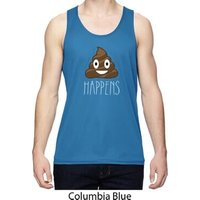 Emoji Tank Top Shit Happens Mens Moisture Wicking Tanktop