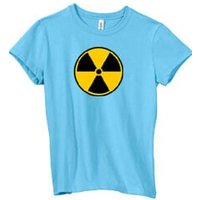 Fallout Shirt Radioactive Radiation Symbol Ladies Crew Neck Shirt