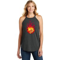 Fire OM Ladies Tri Blend Rocker Yoga Tank Top