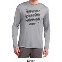 First Amendment Mens Dry Wicking Long Sleeve Shirt