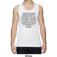 First Amendment Mens Moisture Wicking Tanktop