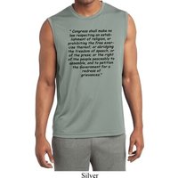 First Amendment Mens Sleeveless Moisture Wicking Shirt