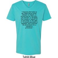 First Amendment Mens V-Neck Shirt
