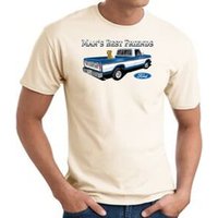 Ford Man's Best Friends Classic Truck Adult T-Shirt- Natural