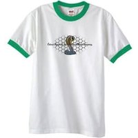 Ford Mustang Cobra Ringer T-shirt - Ford Motor Grill White/Kelly Green