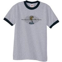 Ford Mustang Cobra Shirt Ford Motor Grill Ringer Tee Grey/Black
