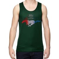 Ford Mustang Red White and Blue Dry Wicking Tank Top