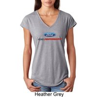 Ford Performance Parts Ladies Tri Blend V-Neck Shirt