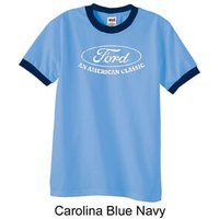 Ford Shirt Distressed An American Classic Adult Ringer Shirt